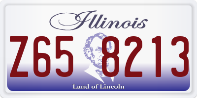 IL license plate Z658213