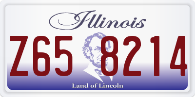 IL license plate Z658214