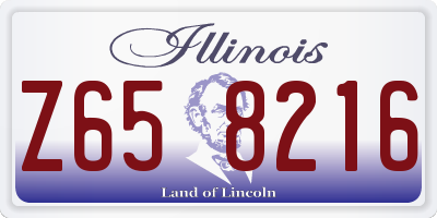 IL license plate Z658216
