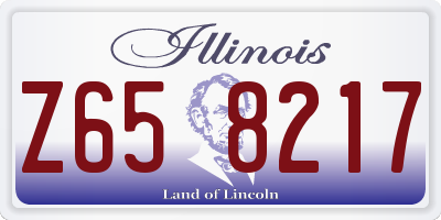 IL license plate Z658217