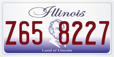 IL license plate Z658227