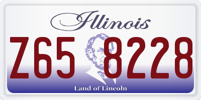 IL license plate Z658228