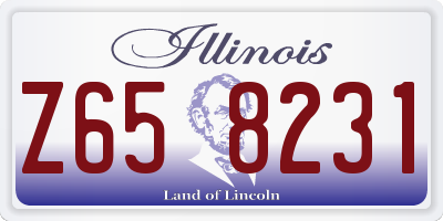 IL license plate Z658231