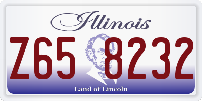 IL license plate Z658232