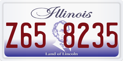 IL license plate Z658235