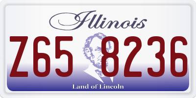 IL license plate Z658236
