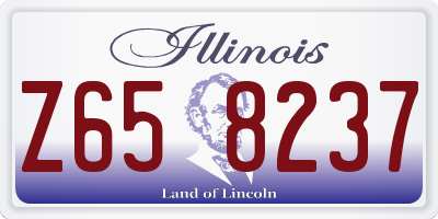IL license plate Z658237