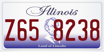 IL license plate Z658238