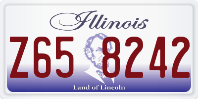 IL license plate Z658242