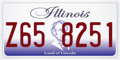 IL license plate Z658251