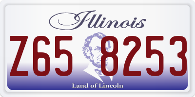 IL license plate Z658253