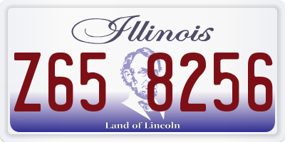 IL license plate Z658256