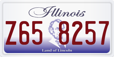 IL license plate Z658257