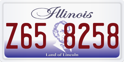 IL license plate Z658258