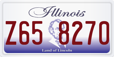 IL license plate Z658270