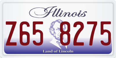 IL license plate Z658275