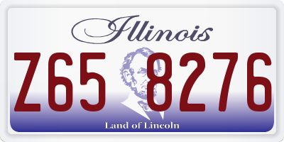 IL license plate Z658276