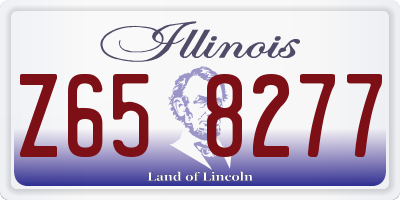 IL license plate Z658277