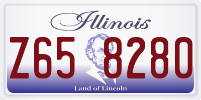 IL license plate Z658280