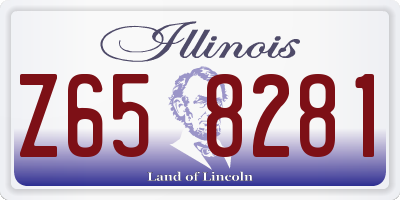 IL license plate Z658281