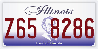 IL license plate Z658286