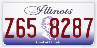 IL license plate Z658287