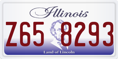 IL license plate Z658293
