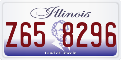 IL license plate Z658296