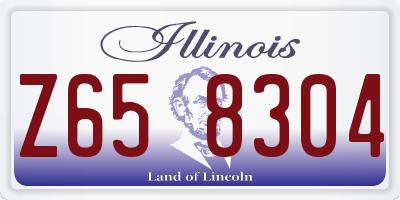 IL license plate Z658304