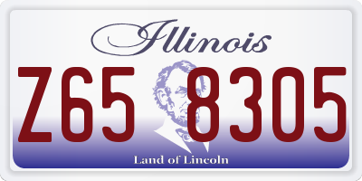 IL license plate Z658305