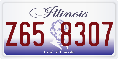 IL license plate Z658307