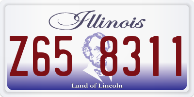 IL license plate Z658311