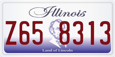 IL license plate Z658313
