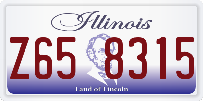 IL license plate Z658315