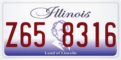 IL license plate Z658316