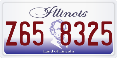 IL license plate Z658325