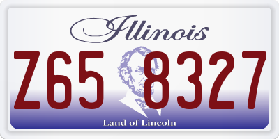 IL license plate Z658327