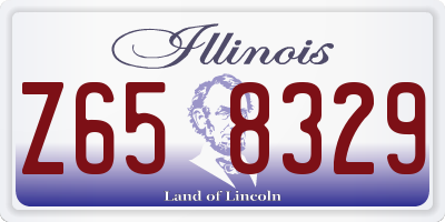 IL license plate Z658329