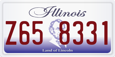 IL license plate Z658331