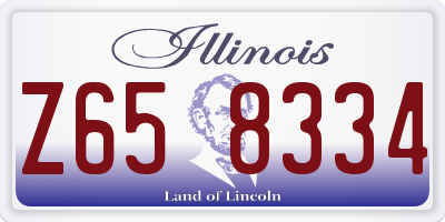 IL license plate Z658334