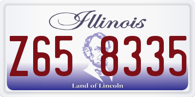 IL license plate Z658335