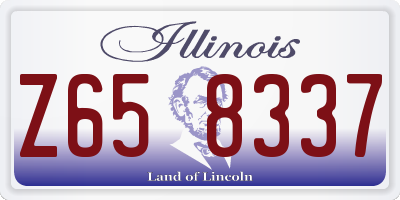 IL license plate Z658337