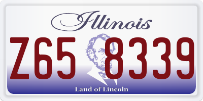IL license plate Z658339