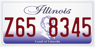 IL license plate Z658345