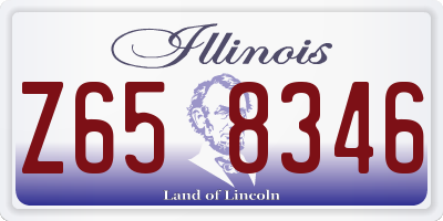 IL license plate Z658346