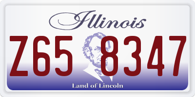 IL license plate Z658347