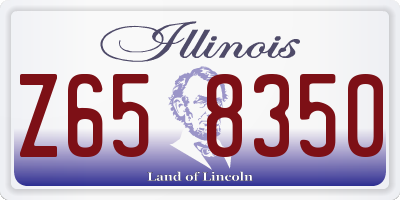 IL license plate Z658350