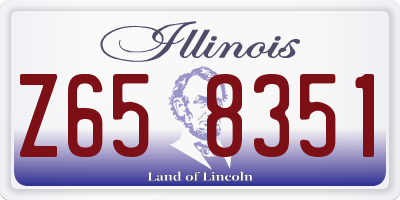 IL license plate Z658351