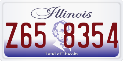 IL license plate Z658354