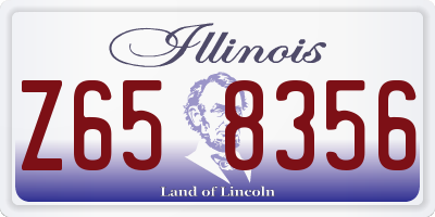 IL license plate Z658356